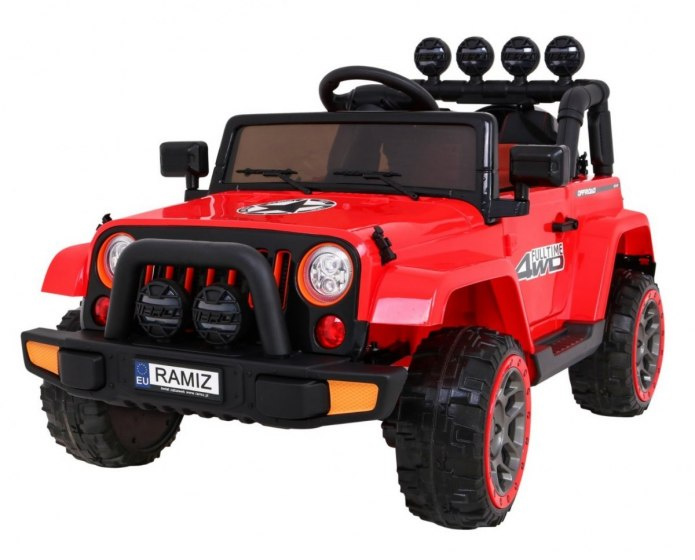 Dwuosobowy Jeep na akumulator dla dziecka czerwony